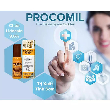 Chai xịt trị xuất tinh sớm Procomil Spray Của Đức