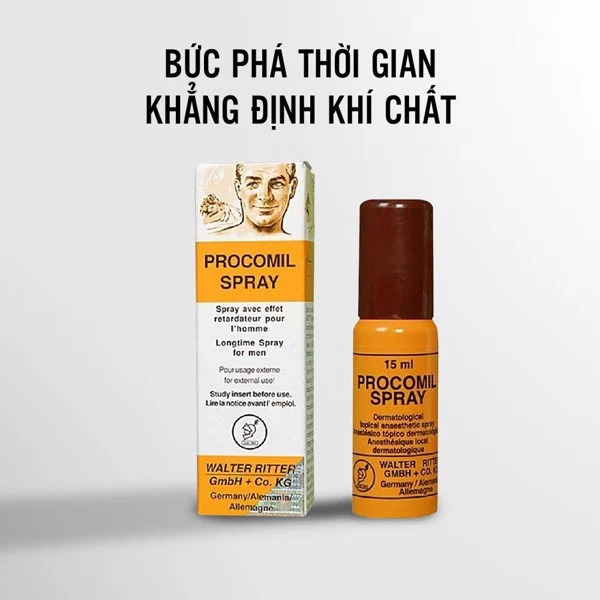 Chai xịt trị xuất tinh sớm Procomil Spray Của Đức