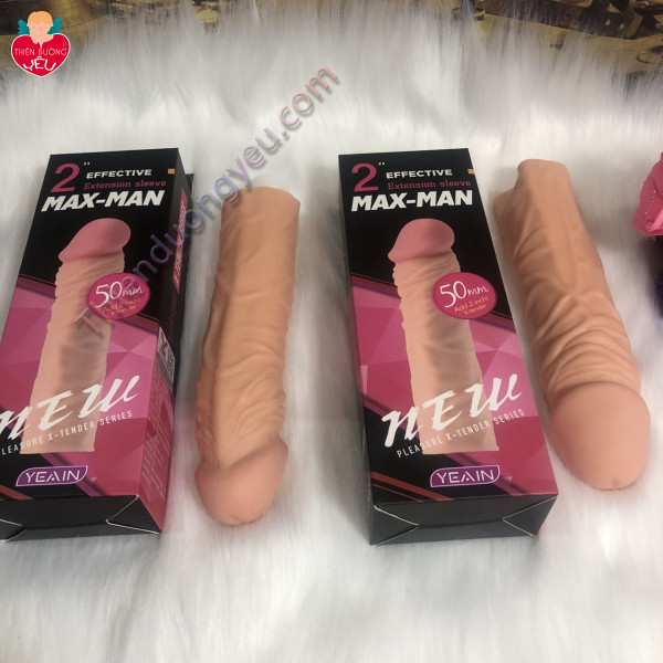Bao Cao Su MaxMAn Hộp Hồng Đôn Gân Gai Kéo Dài Quan Hệ