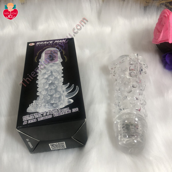 Bao Cao Su Đôn Brave Gân Gai Đầu Rung Cực Hấp Dẫn
