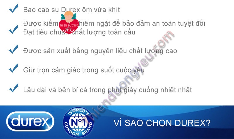Hộp Bao Cao Su Durex Kingtex Ôm Sát 3 Cái