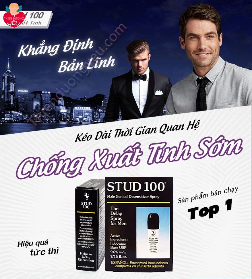 Xịt Cương Dương Stub 100 Chính Hãng USA Tăng Cường Ham Muốn