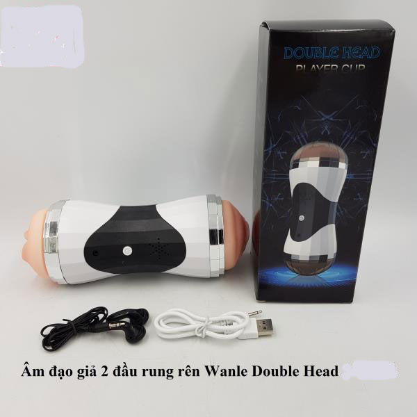 Âm đạo giả 2 đầu Âm Thanh rung rên Wanle Double Head