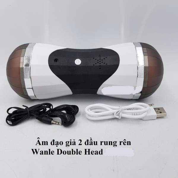 Âm đạo giả 2 đầu Âm Thanh rung rên Wanle Double Head