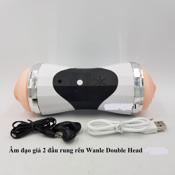 Âm đạo giả 2 đầu Âm Thanh rung rên Wanle Double Head