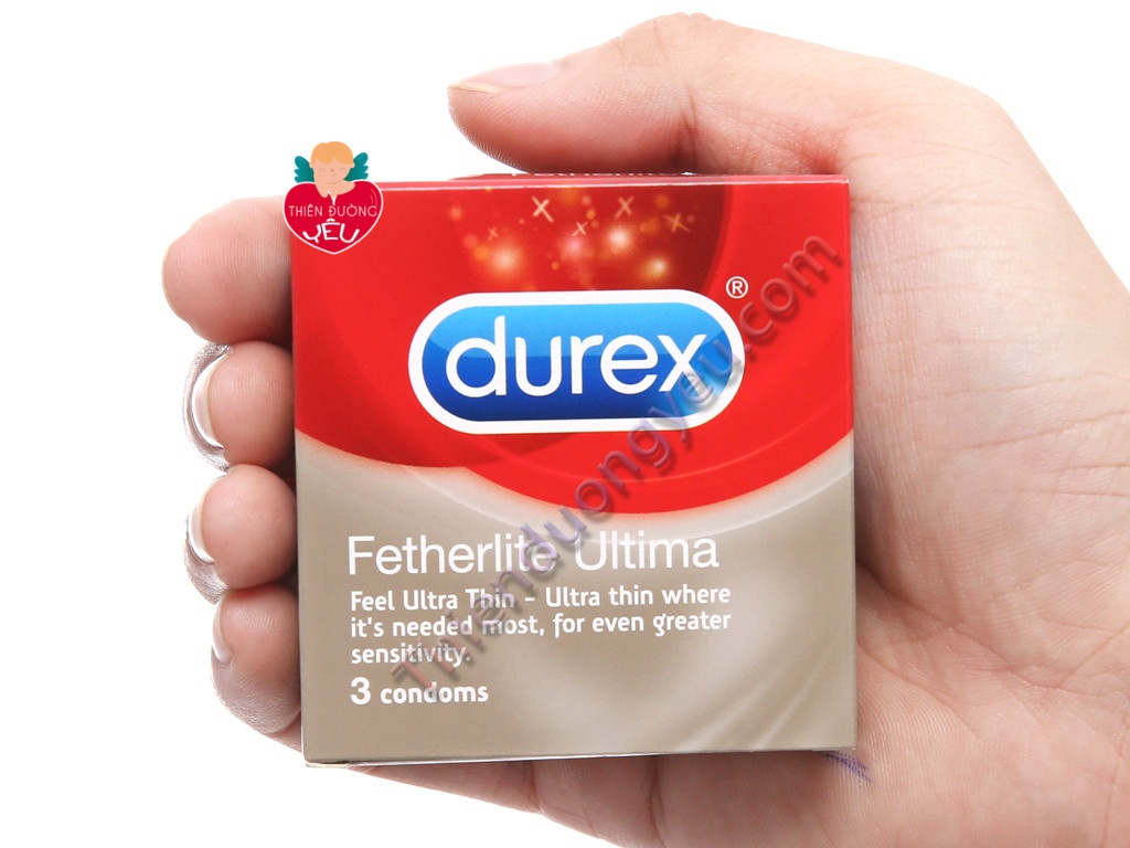 Hộp Bao Cao Su Durex Fetherlite Ultima Siêu Mỏng 3 Cái