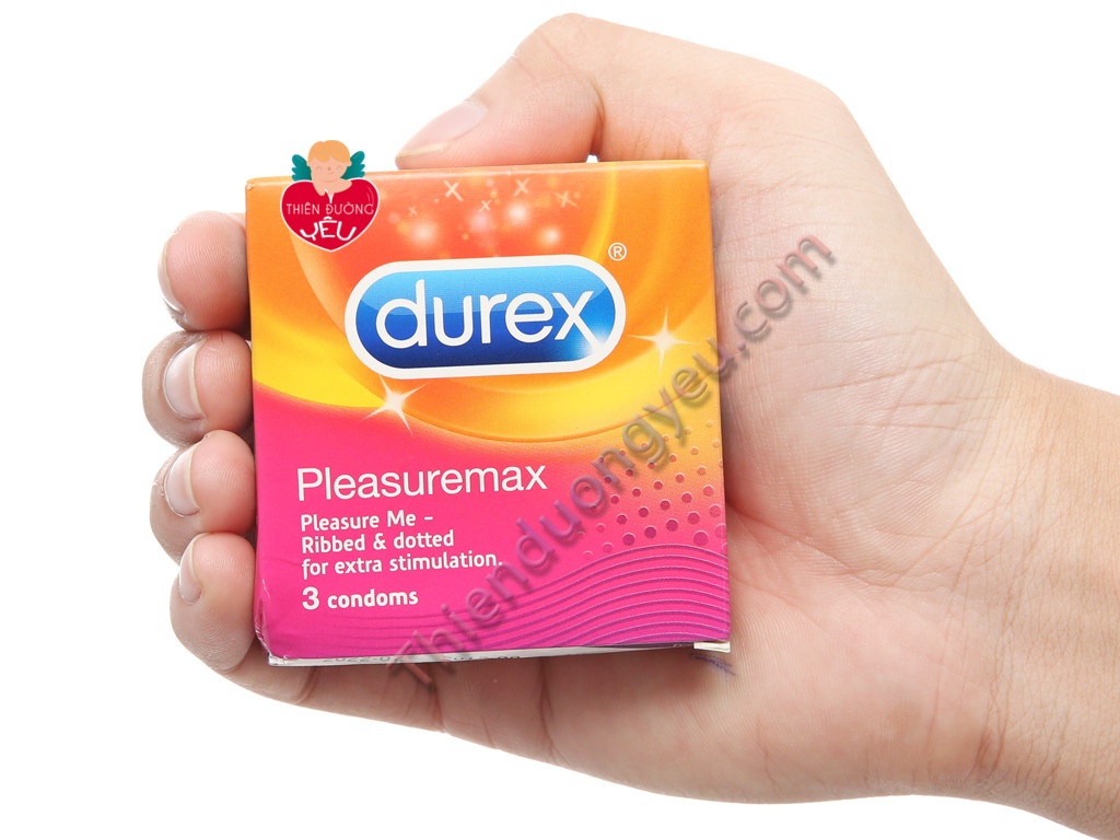 Hộp Bao Cao Su Durex Pleasuremax Gân Gai 3 Cái