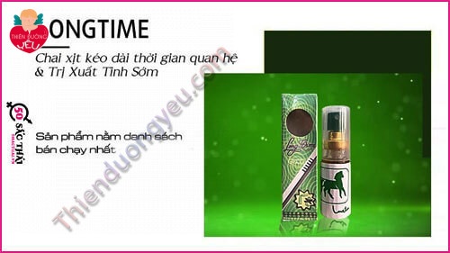 Thuốc Xịt Kéo Dài Thời Gian Mát Lạnh Longtime 5Ml Thái Lan Chính Hãng