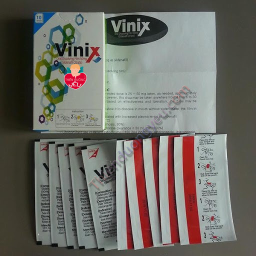 Tem Ngậm Vinix 100mg – Điều Trị Cường Dương Kéo Dài Thời Gian Số 1 Hàn Quốc