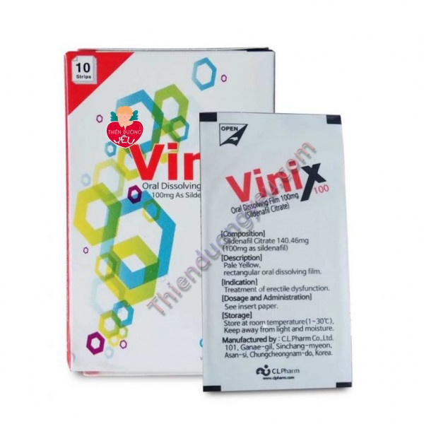 Tem Ngậm Vinix 100mg – Điều Trị Cường Dương Kéo Dài Thời Gian Số 1 Hàn Quốc