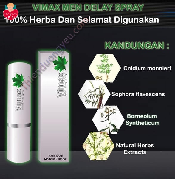 Thuốc chống xuất tinh sớm Vimax Men Delay Spray Canada 15ml Chính Hãng