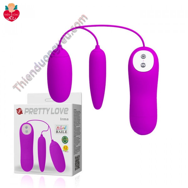 Trứng Rung Tình Yêu PrettyLove irma 12 Chế Độ Rung Massage Cực Mạnh 