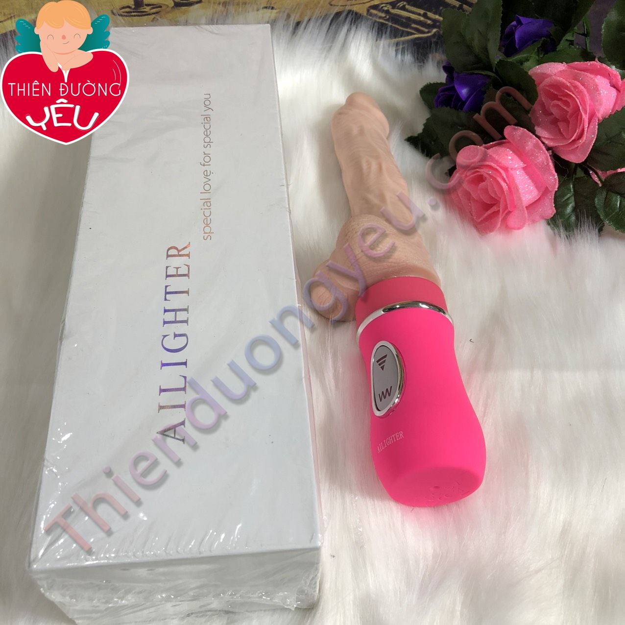 Dương Vật Giả Ailighter Cao Cấp  Nhiệt Rung Cực Mạnh Cực Phê