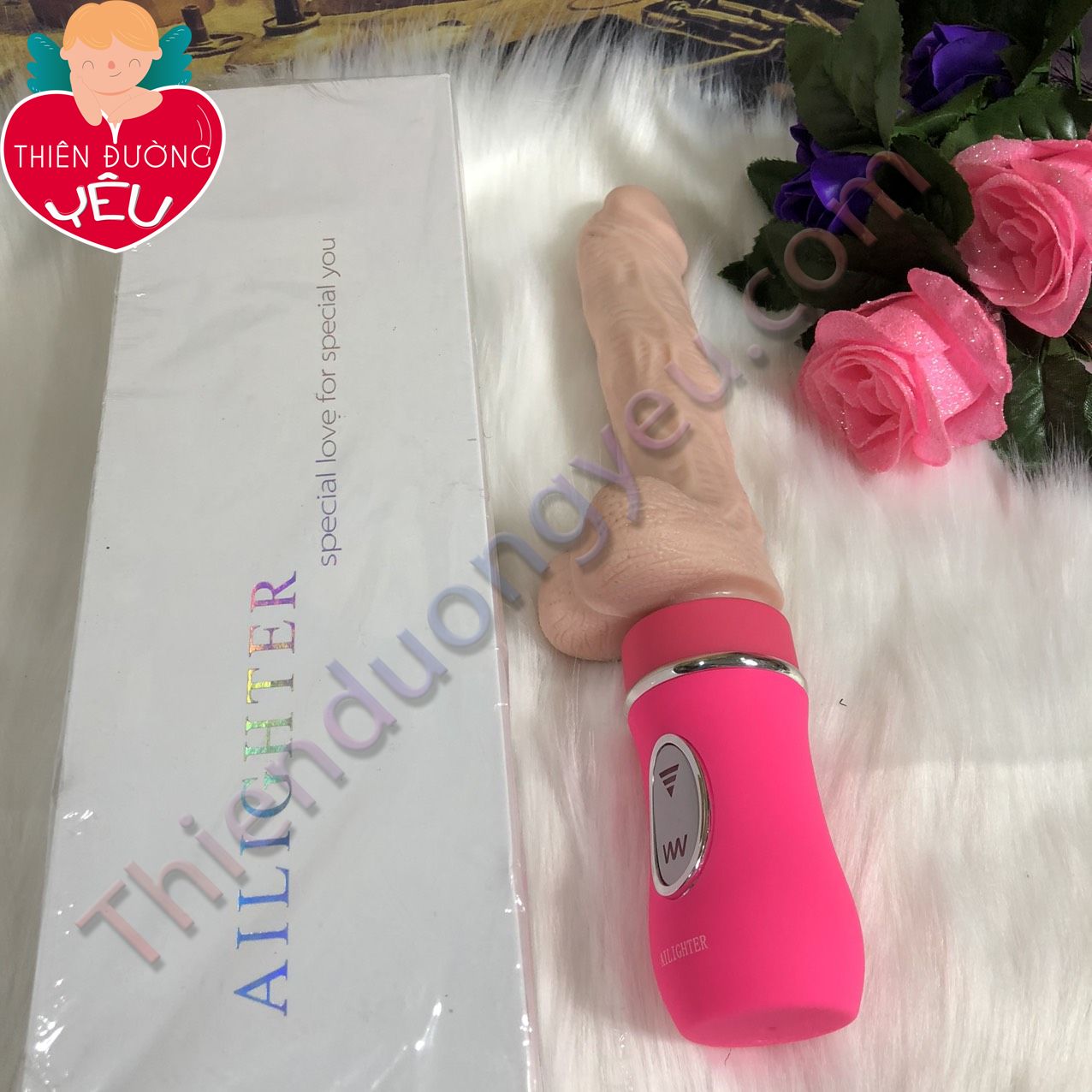 Dương Vật Giả Ailighter Cao Cấp  Nhiệt Rung Cực Mạnh Cực Phê