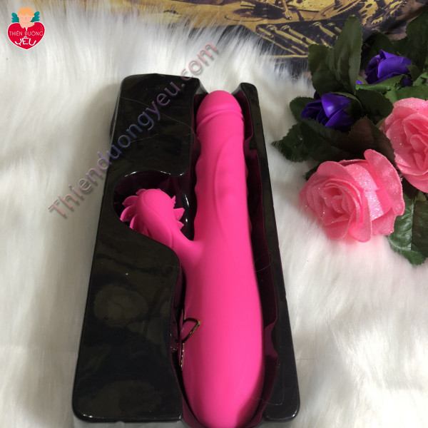 Dương Vật Giả Quạt ESTHER Hồng Rung Massage Kích Điểm G Cực Phê