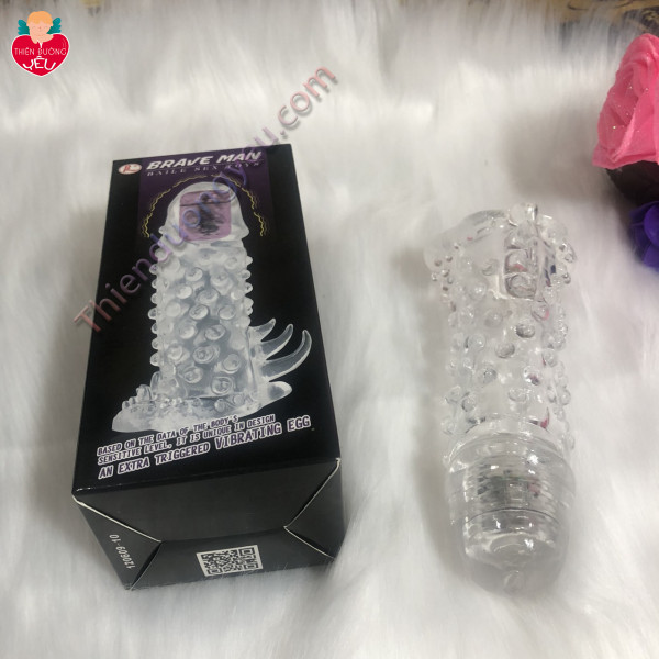 Bao Cao Su Đôn Brave Gân Gai Đầu Rung Cực Hấp Dẫn