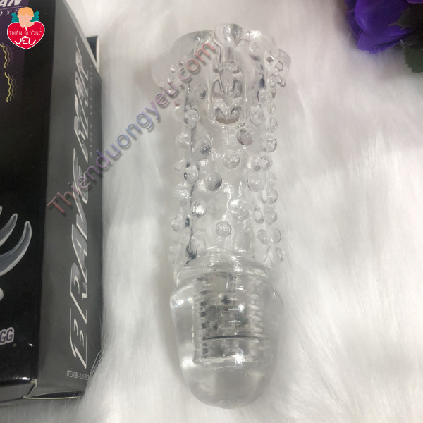 Bao Cao Su Đôn Brave Gân Gai Đầu Rung Cực Hấp Dẫn