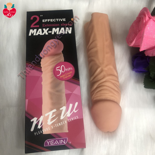 Bao Cao Su MaxMAn Hộp Hồng Đôn Gân Gai Kéo Dài Quan Hệ